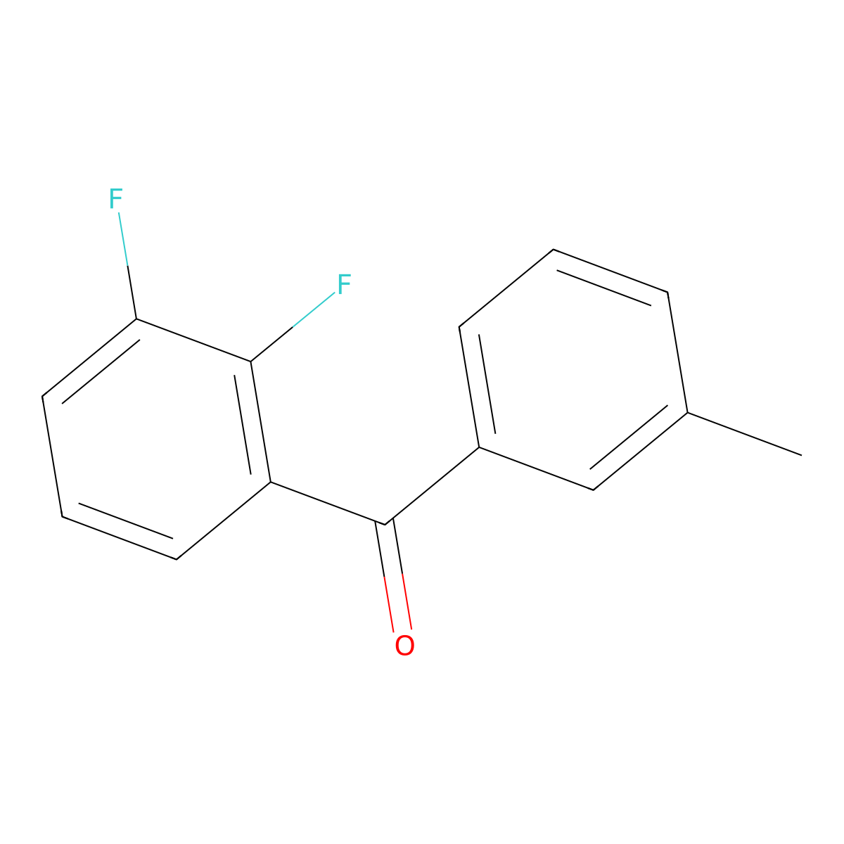 Methanone, (2,3-difluorophenyl)(3-methylphenyl)- molecular structure, CAS 1407120-68-6