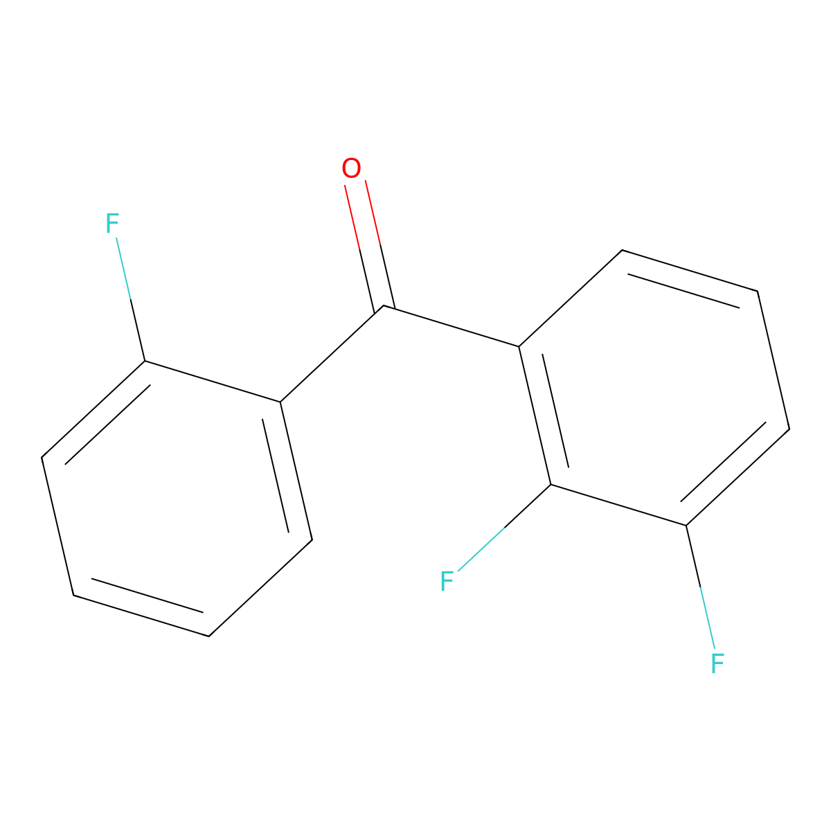 Methanone, (2,3-difluorophenyl)(2-fluorophenyl)- molecular structure, CAS 1407120-77-7