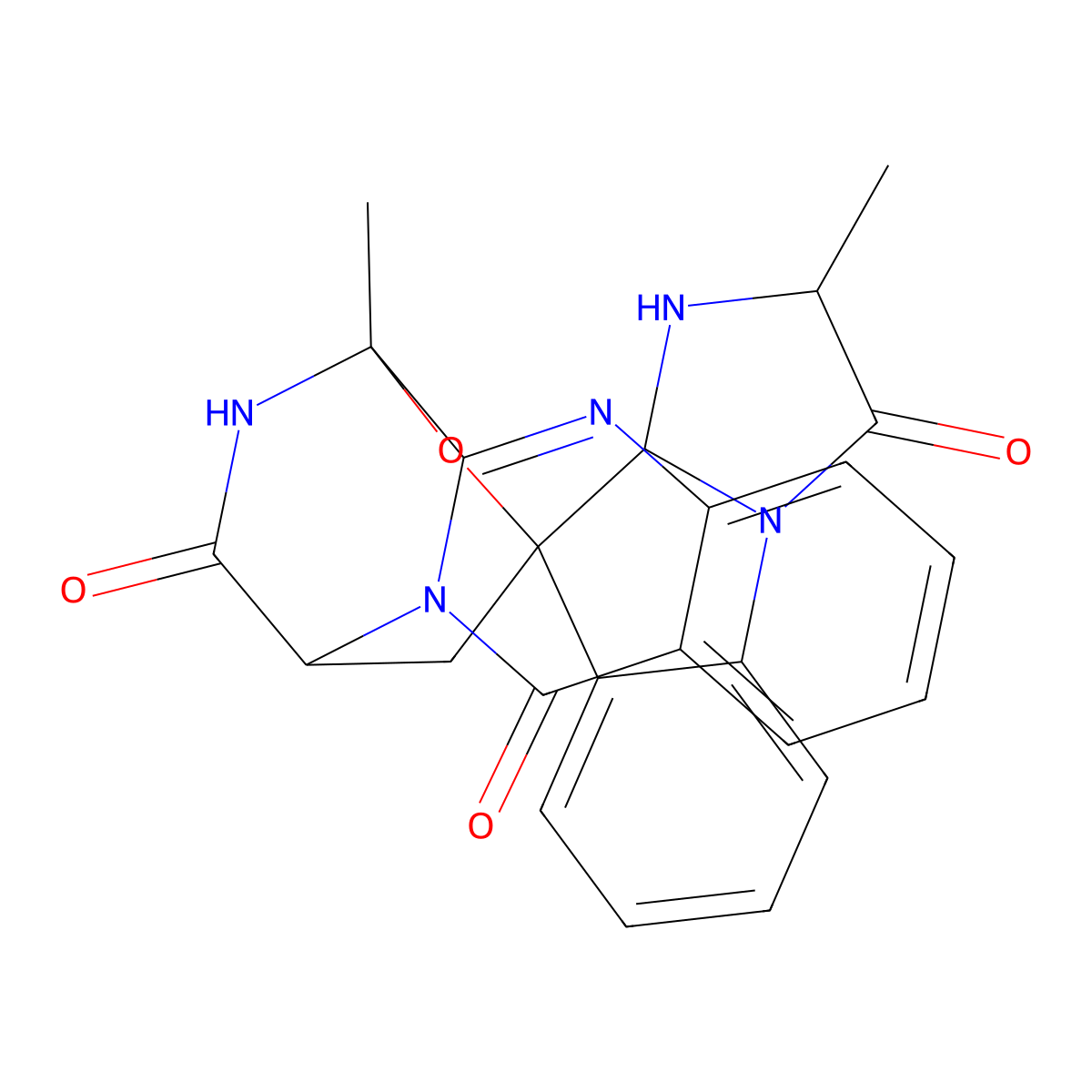 (1R,2'S,3'As,12R,14R)-2',12-dimethylspiro[13-oxa-2,10,17-triazatetracyclo[10.3.2.02,11.04,9]heptadeca-4,6,8,10-tetraene-14,4'-3,3a-dihydro-2H-imidazo[1,2-a]indole]-1',3,16-trione molecular structure, CAS 140715-86-2