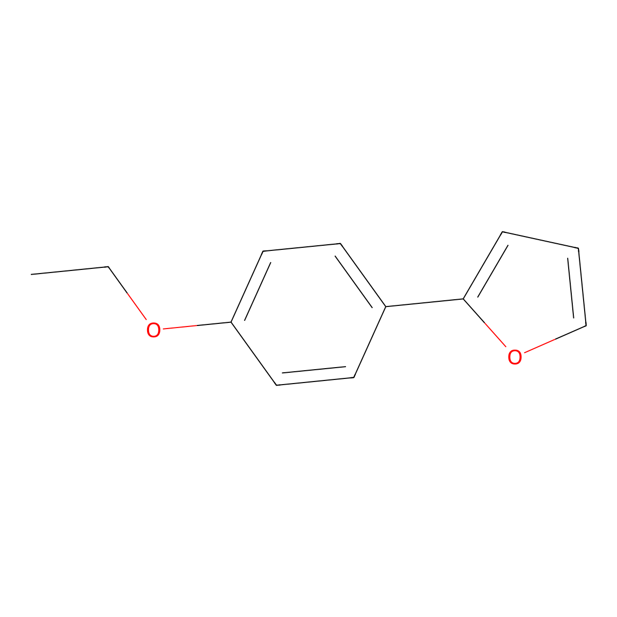 2-(4-Ethoxyphenyl)furan molecular structure, CAS 1407150-38-2