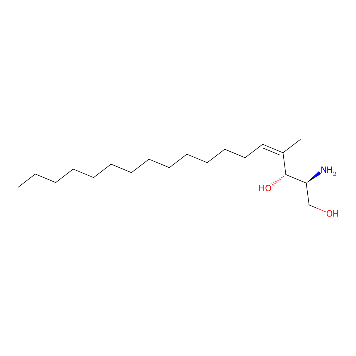 cis-4-Methylsphingosine molecular structure, CAS 1407154-31-7