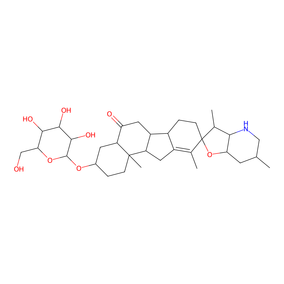 Peimisine 3-O-beta-D-glucopyranoside molecular structure, CAS 1407161-78-7