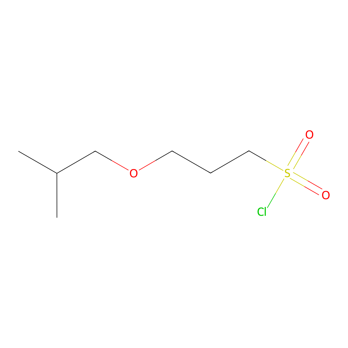 3-Isobutoxypropane-1-sulfonyl chloride molecular structure, CAS 1407260-16-5