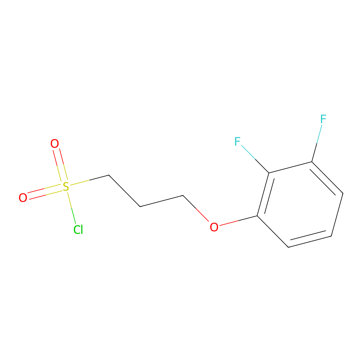 3-(2,3-Difluorophenoxy)propane-1-sulfonyl chloride molecular structure, CAS 1407260-25-6