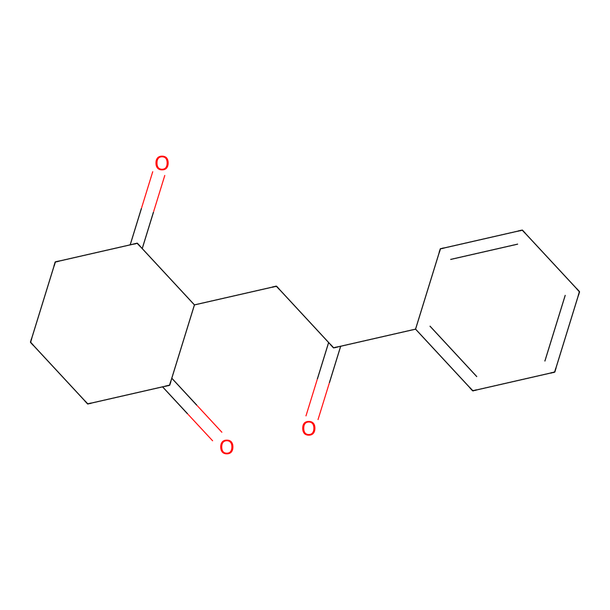 2-Phenacylcyclohexane-1,3-dione molecular structure, CAS 14073-26-8