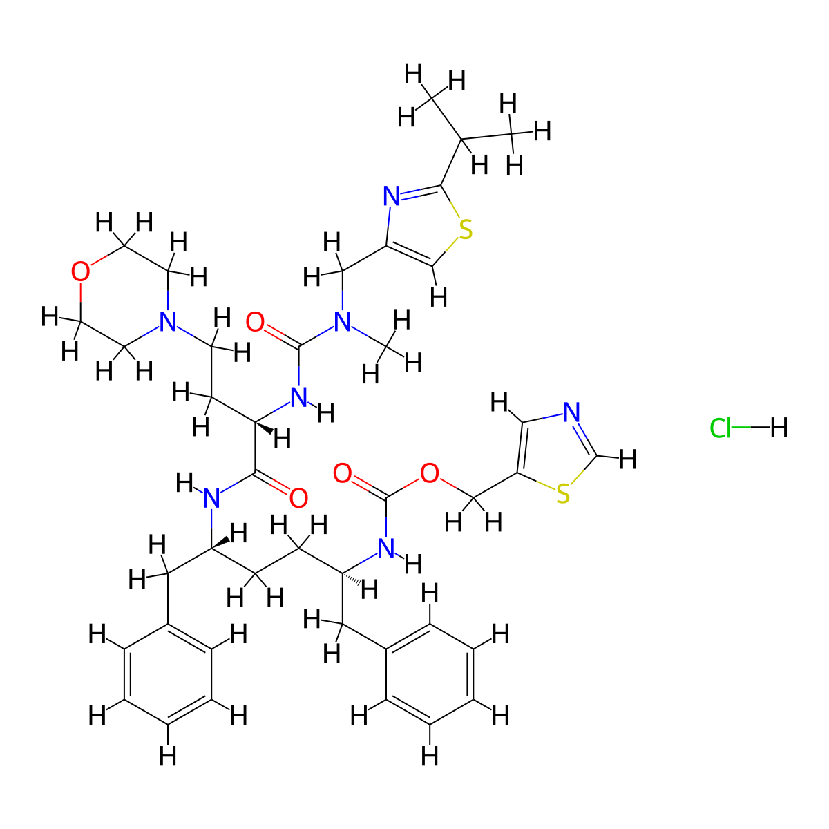 Cobicistat hcl molecular structure, CAS 1407483-45-7