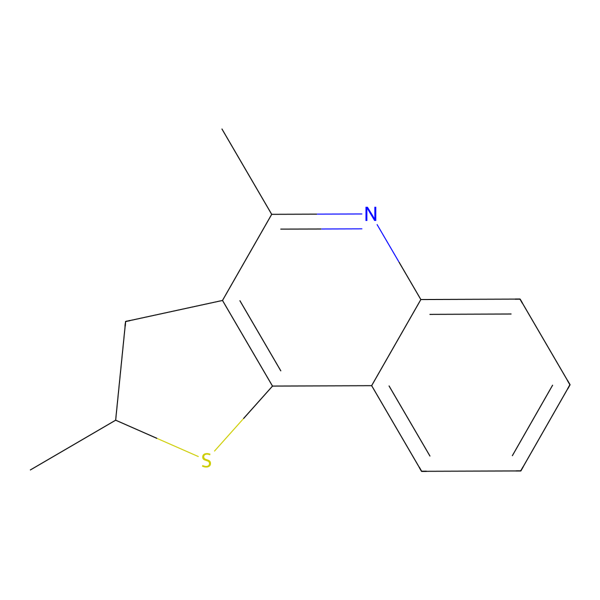 2,4-Dimethyl-2,3-dihydrothieno[3,2-c]quinoline molecular structure, CAS 14075-95-7