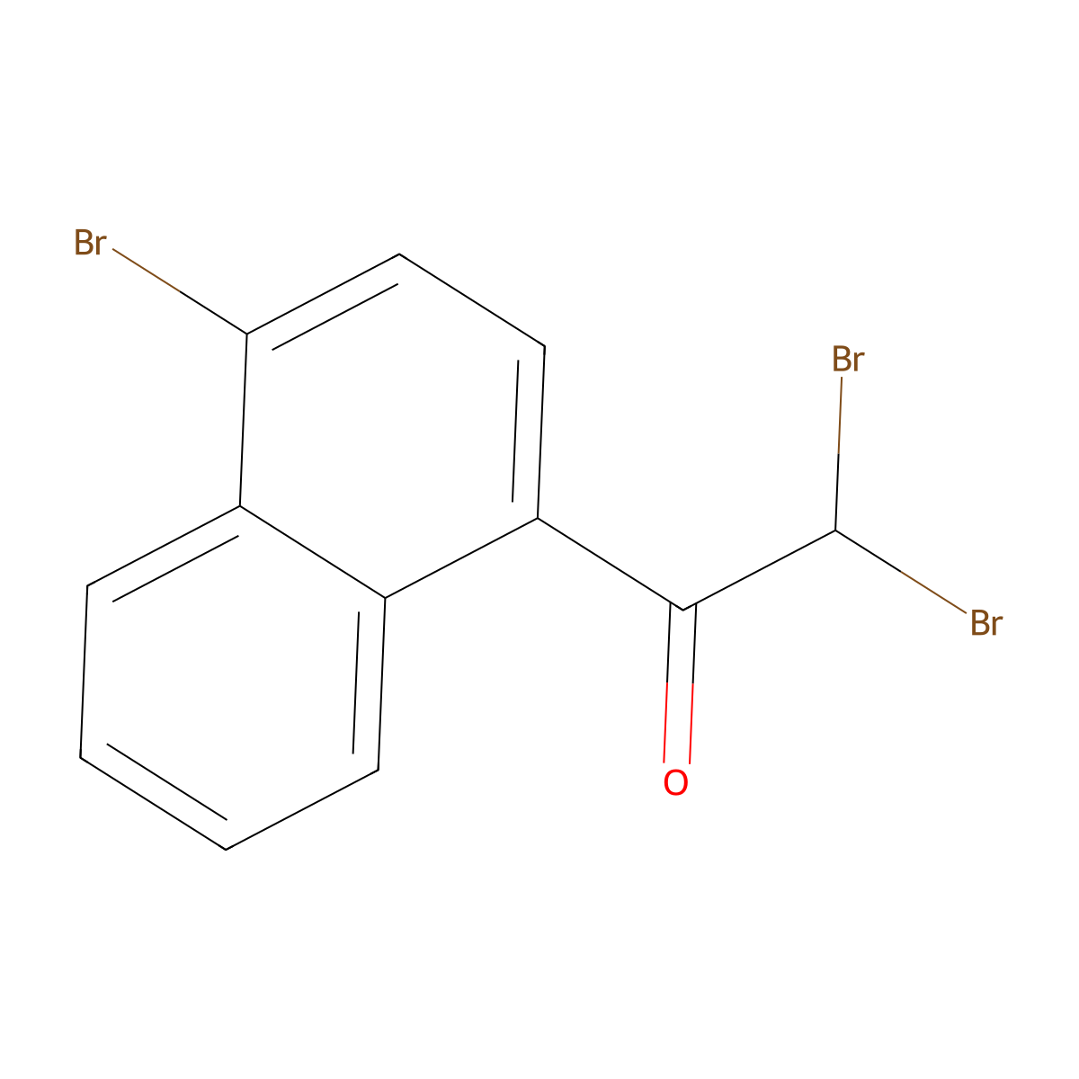 2,2,4 inverted exclamation mark-Tribromoacetonaphthone molecular structure, CAS 1407535-46-9