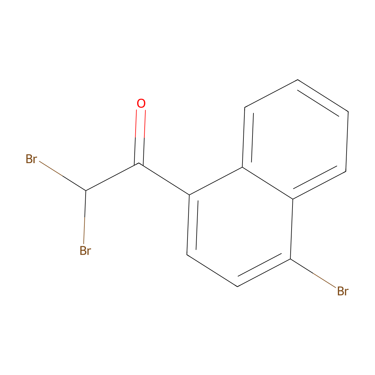 2,2,4 inverted exclamation mark-Tribromoacetonaphthone molecular structure, CAS 1407535-46-9
