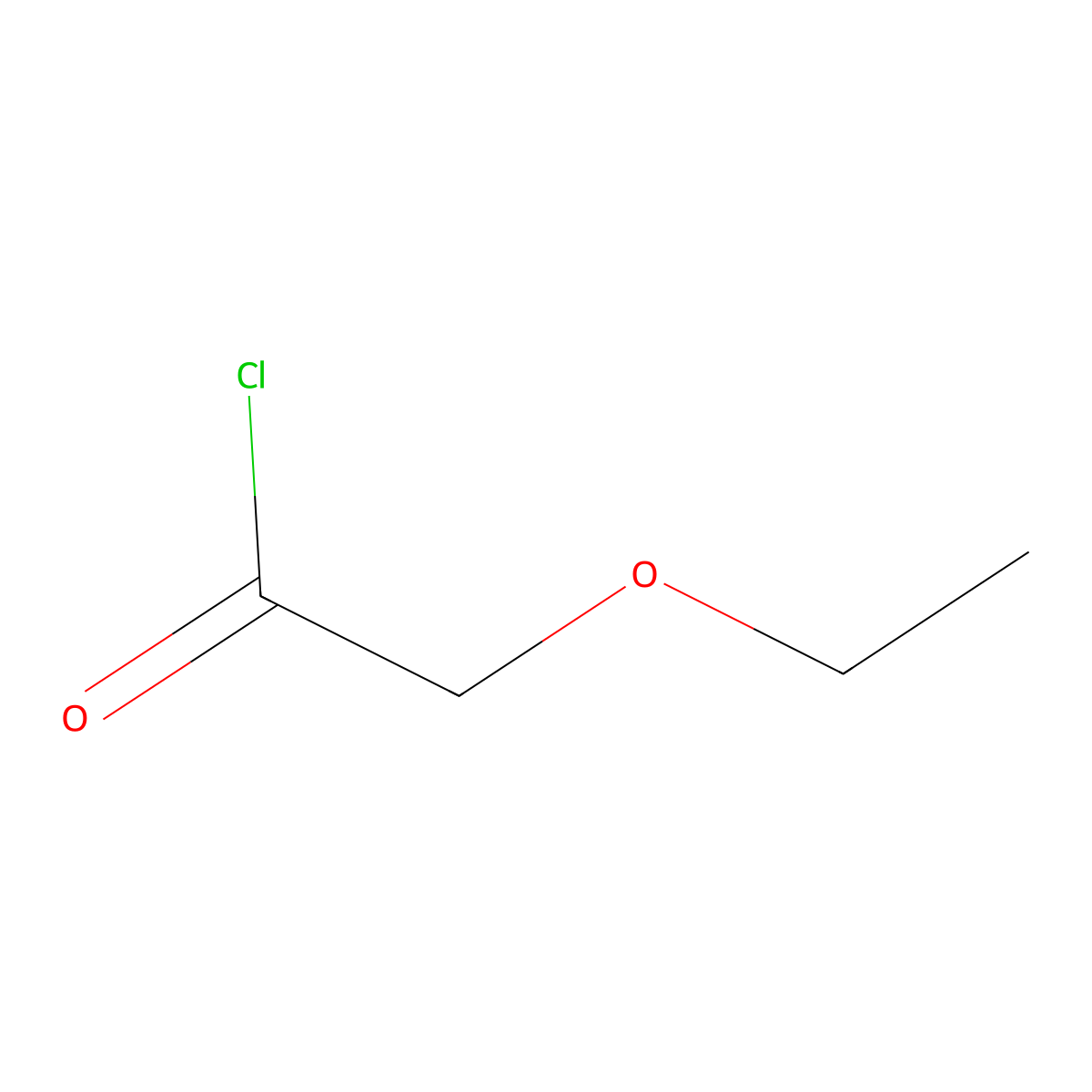 Ethoxyacetyl chloride molecular structure, CAS 14077-58-8