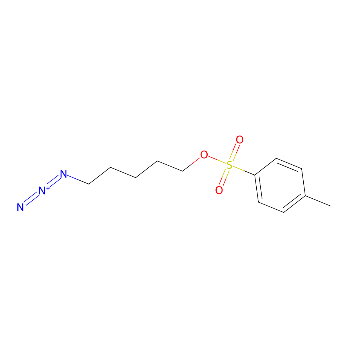 5-Azidopentyl 4-methylbenzenesulfonate molecular structure, CAS 1407974-54-2