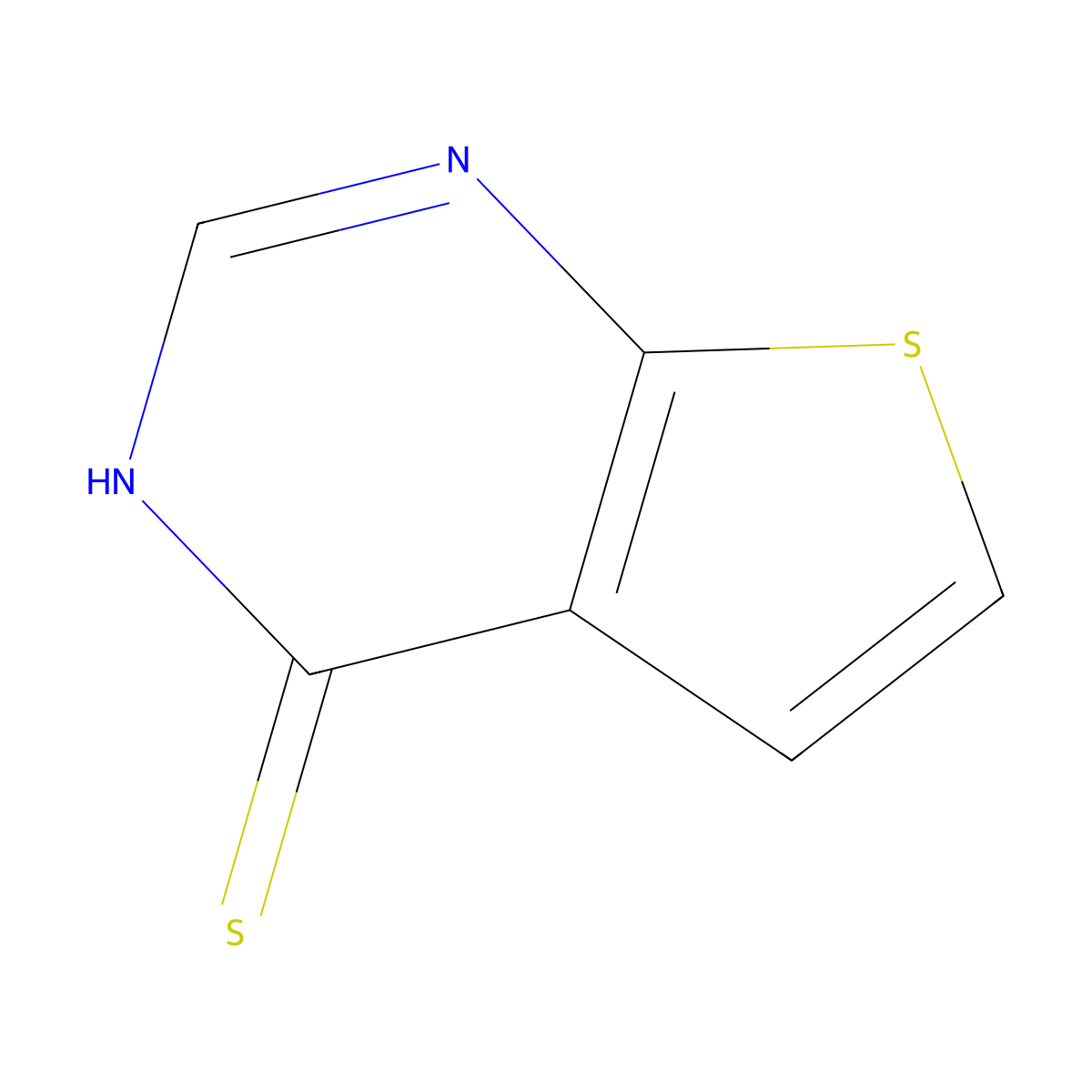 Thieno[2,3-d]pyrimidine-4-thiol molecular structure, CAS 14080-55-8
