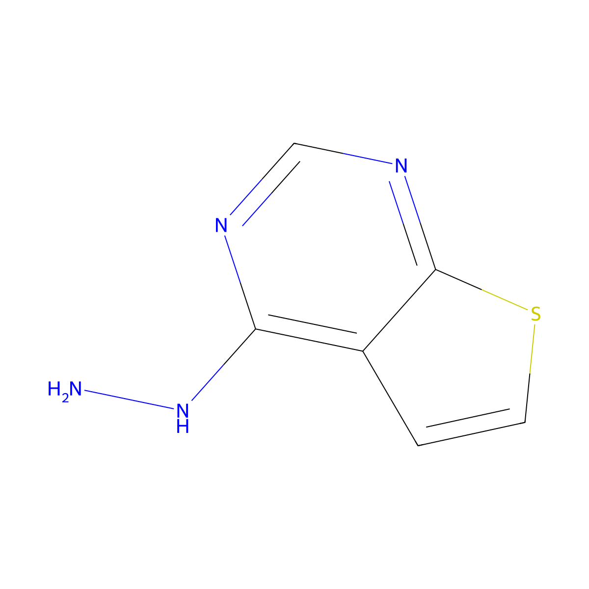 4-Hydrazinothieno[2,3-d]pyrimidine molecular structure, CAS 14080-58-1