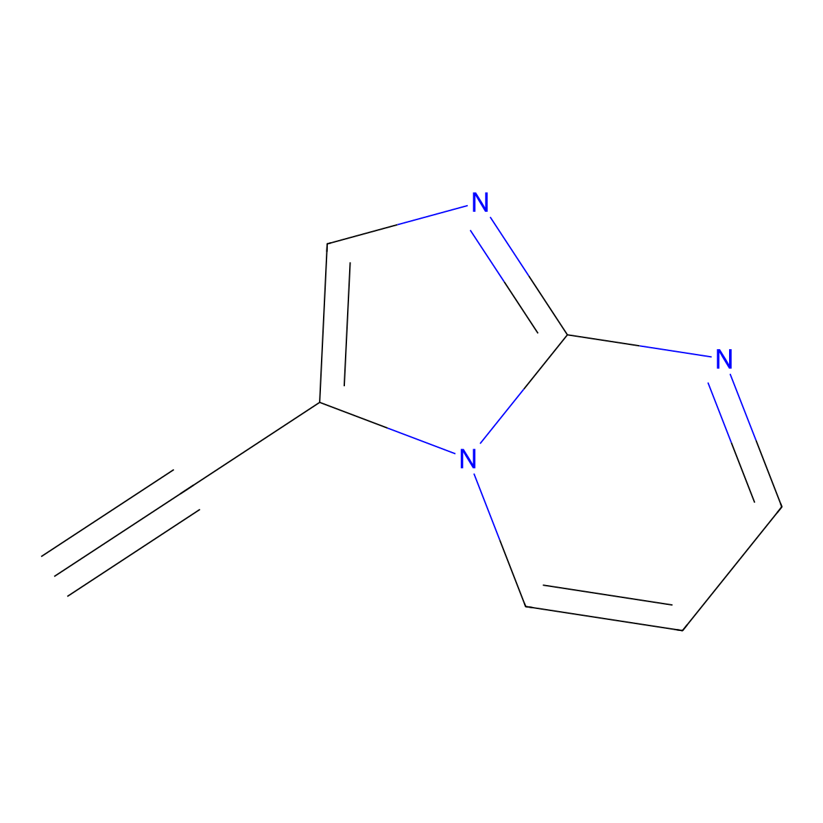3-Ethynylimidazo[1,2-a]pyrimidine molecular structure, CAS 1408000-30-5