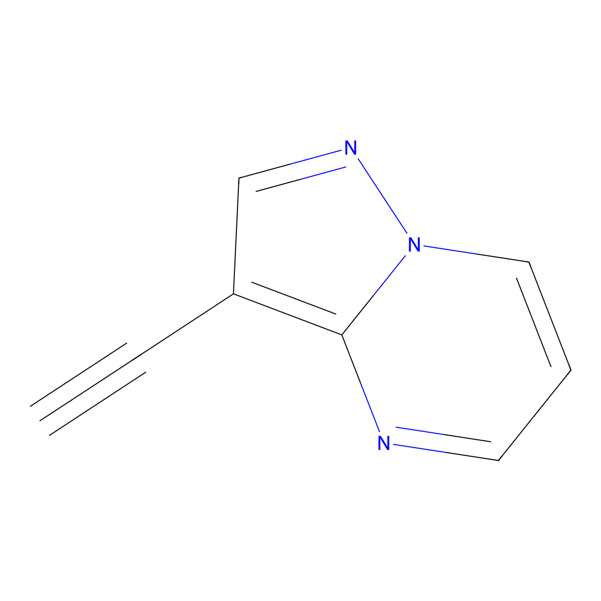 3-Ethynylpyrazolo[1,5-a]pyrimidine molecular structure, CAS 1408000-31-6