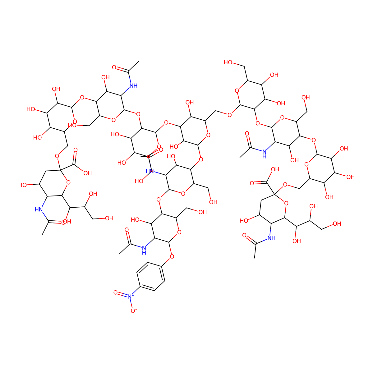 Disialylnonasaccharide-b-pNP molecular structure, CAS 1408055-26-4