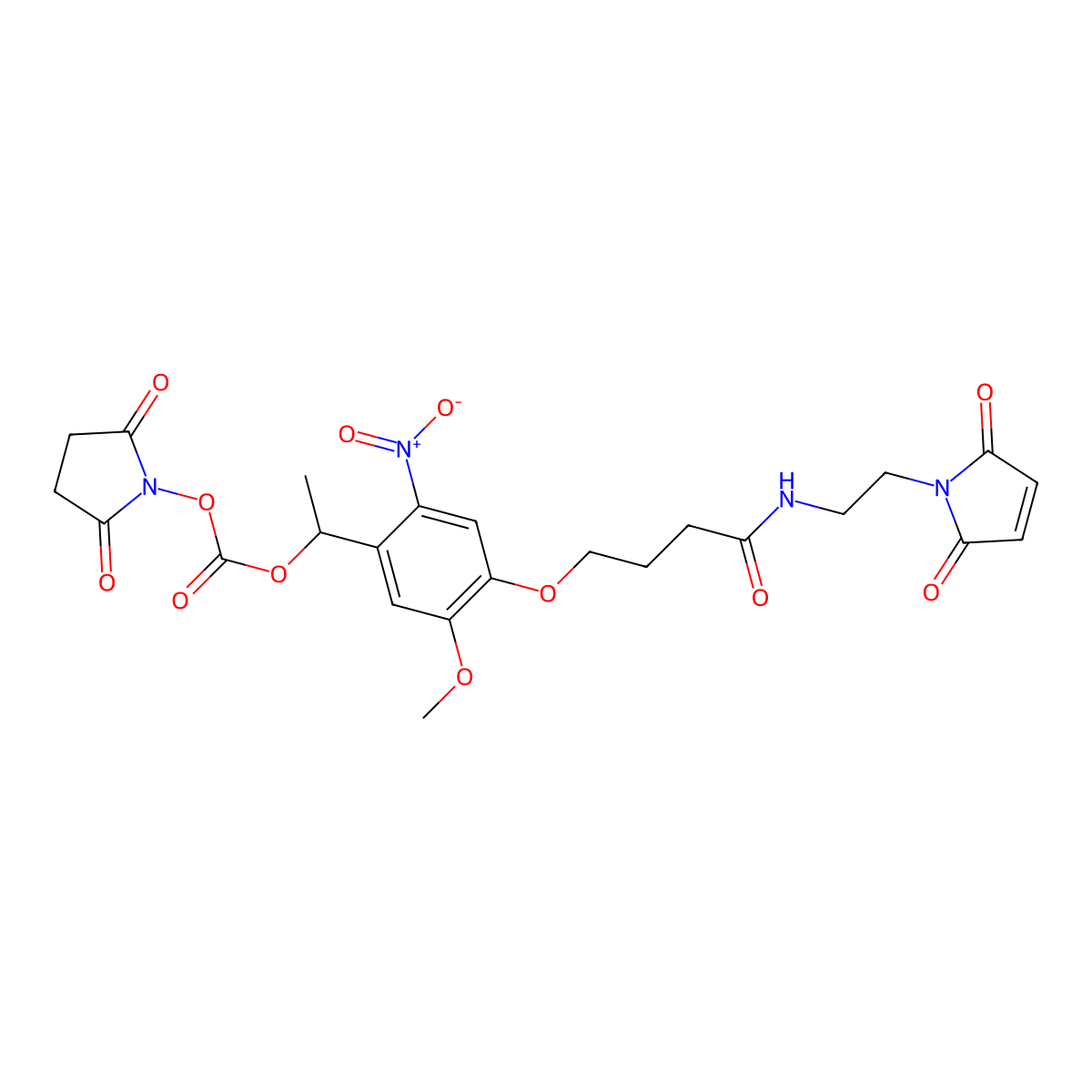 PC Mal-NHS carbonate ester molecular structure, CAS 1408057-91-9
