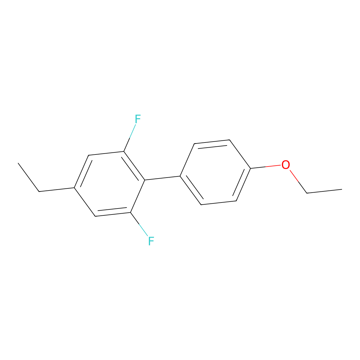 4'-Ethoxy-4-ethyl-2,6-difluoro-1,1'-biphenyl molecular structure, CAS 1408061-00-6
