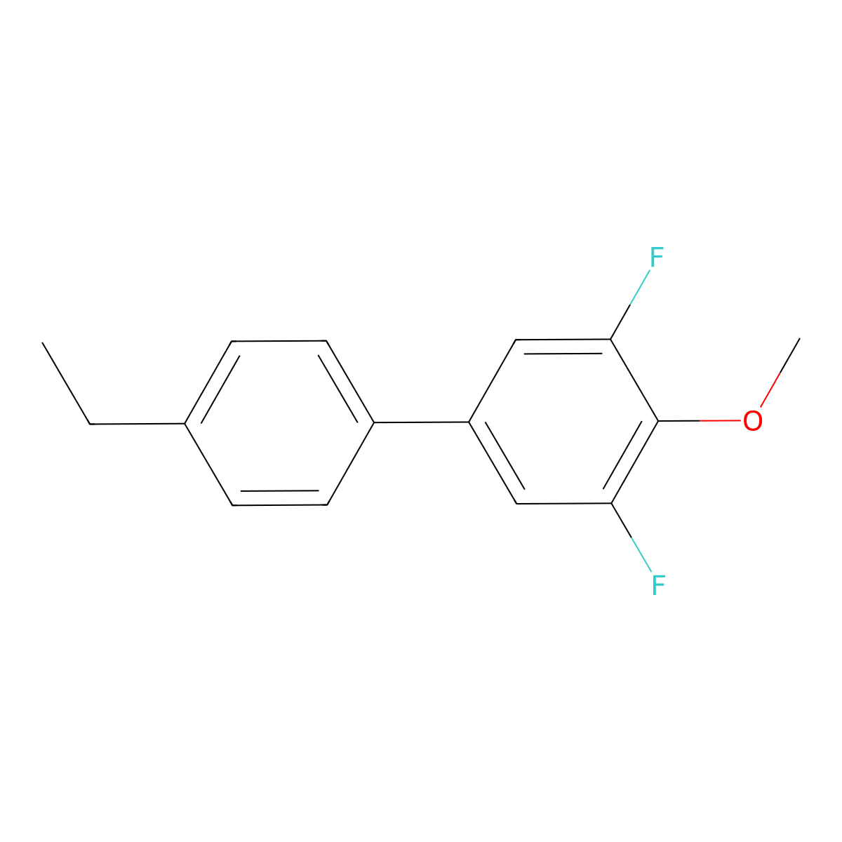 4'-Ethyl-3,5-difluoro-4-methoxy-1,1'-biphenyl molecular structure, CAS 1408061-02-8