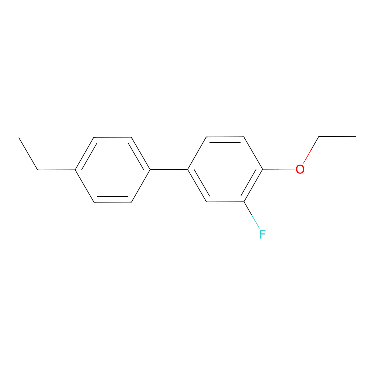 4-Ethoxy-4'-ethyl-3-fluoro-1,1'-biphenyl molecular structure, CAS 1408061-06-2