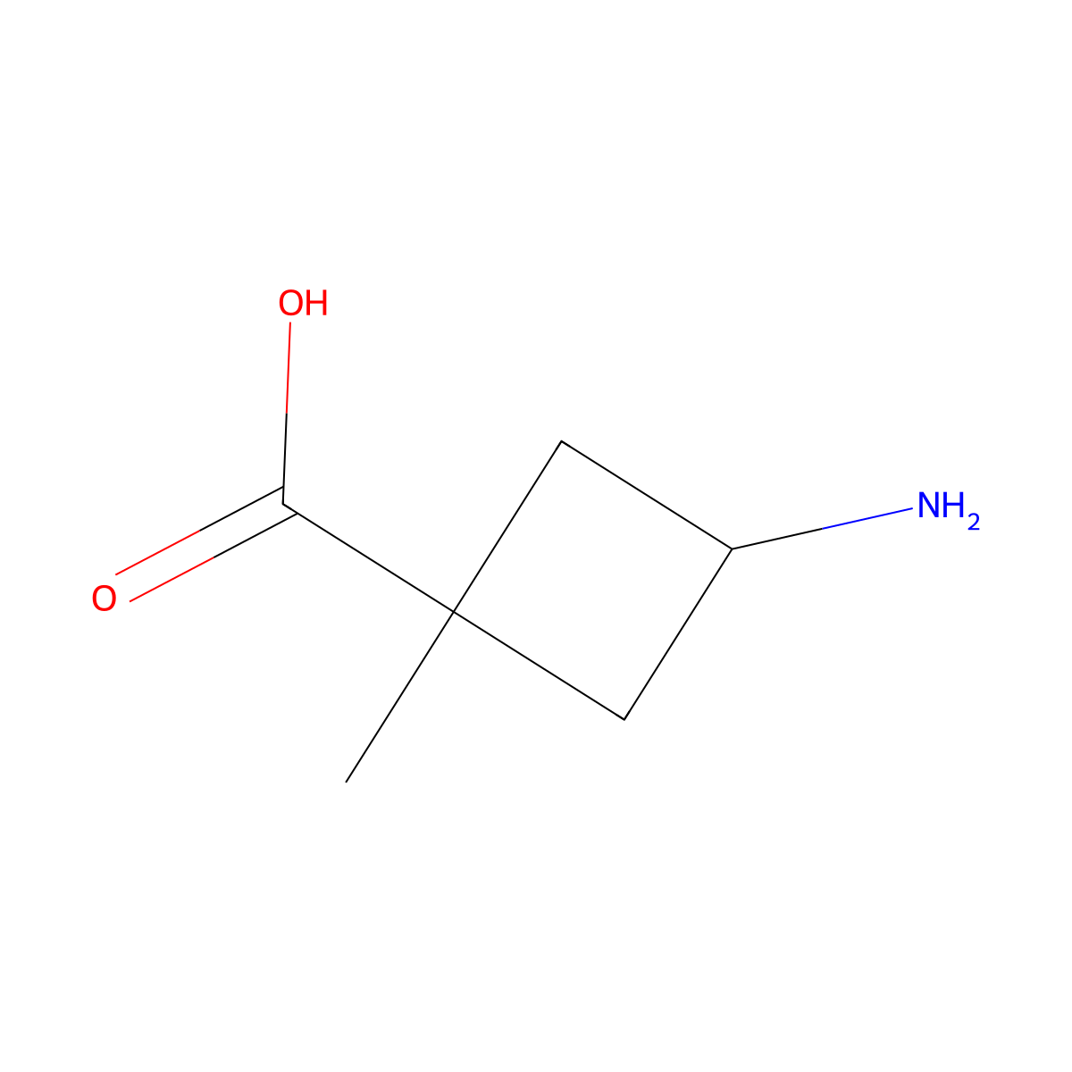 cis-3-Amino-1-methylcyclobutanecarboxylic acid molecular structure, CAS 1408074-58-7