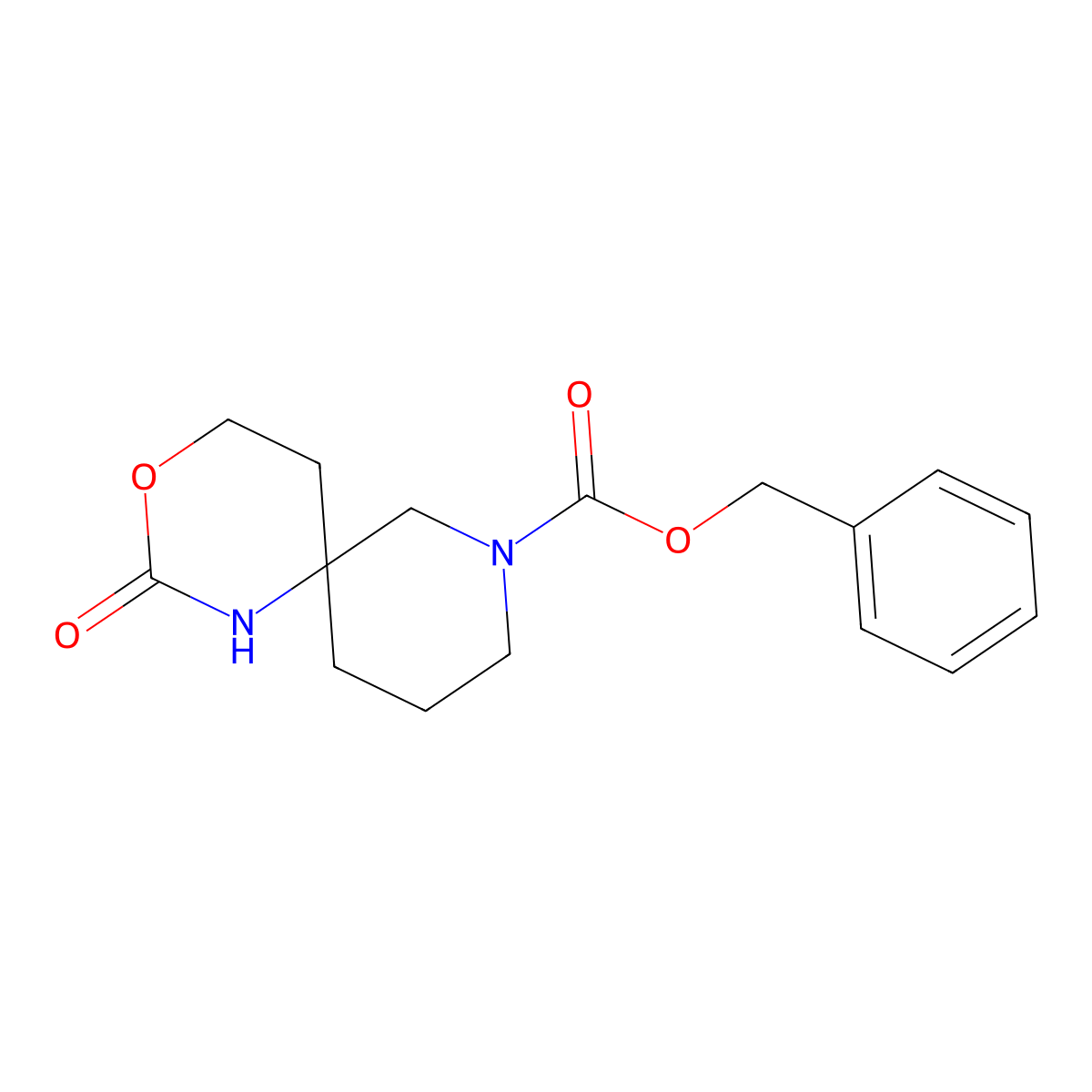 Benzyl 2-oxo-3-oxa-1,8-diazaspiro[5.5]undecane-8-carboxylate molecular structure, CAS 1408074-70-3