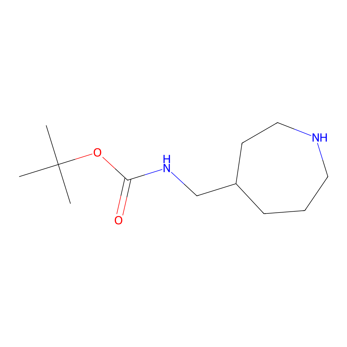 4-(Boc-aminomethyl)azepane molecular structure, CAS 1408074-78-1