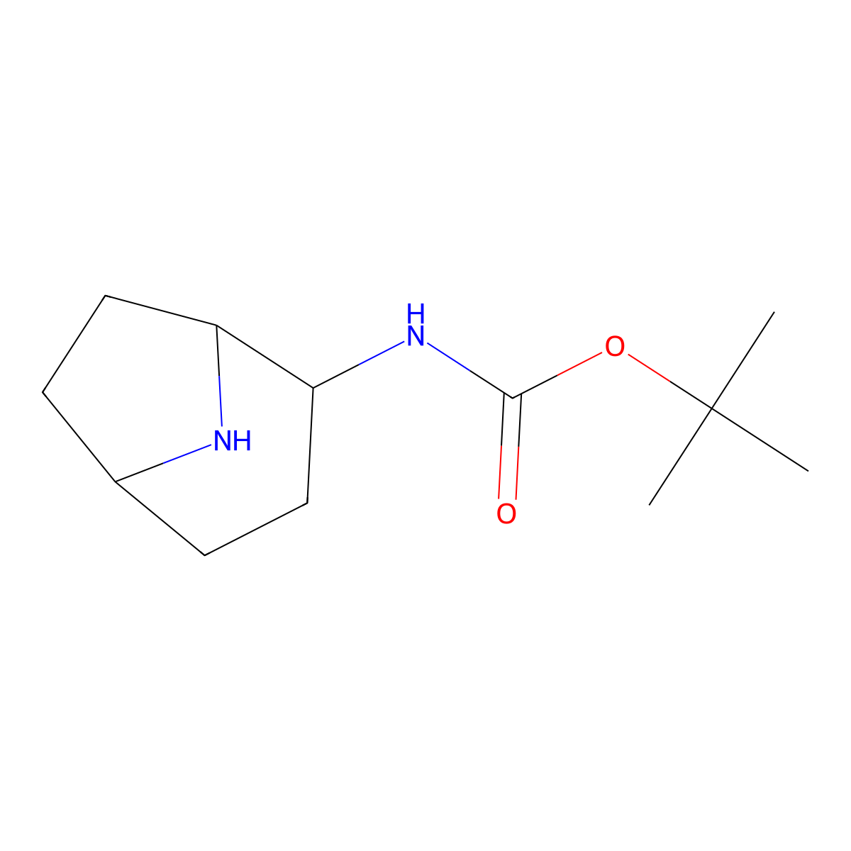 exo-2-(Boc-amino)-8-azabicyclo[3.2.1]octane molecular structure, CAS 1408074-85-0
