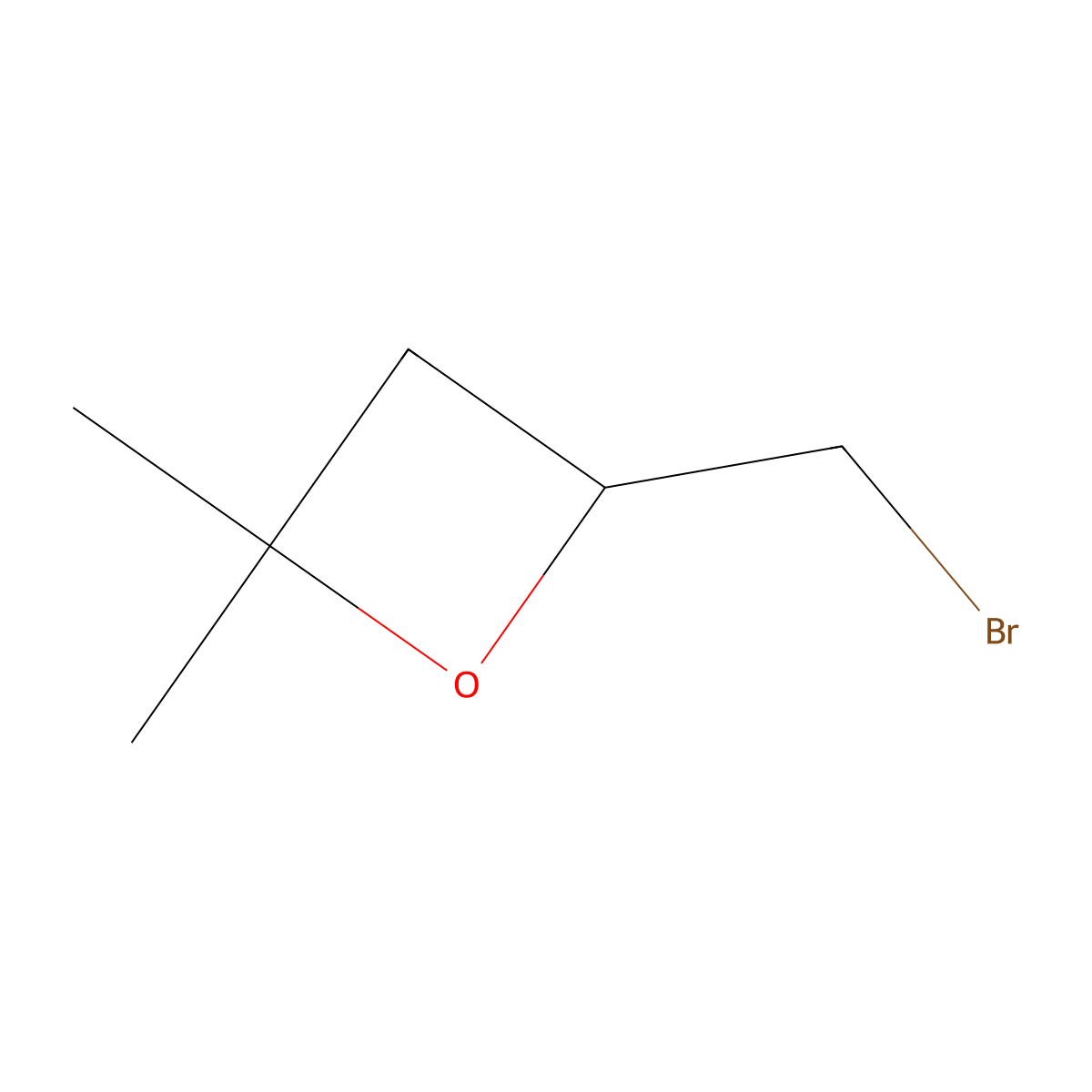 4-(Bromomethyl)-2,2-dimethyloxetane molecular structure, CAS 1408074-88-3