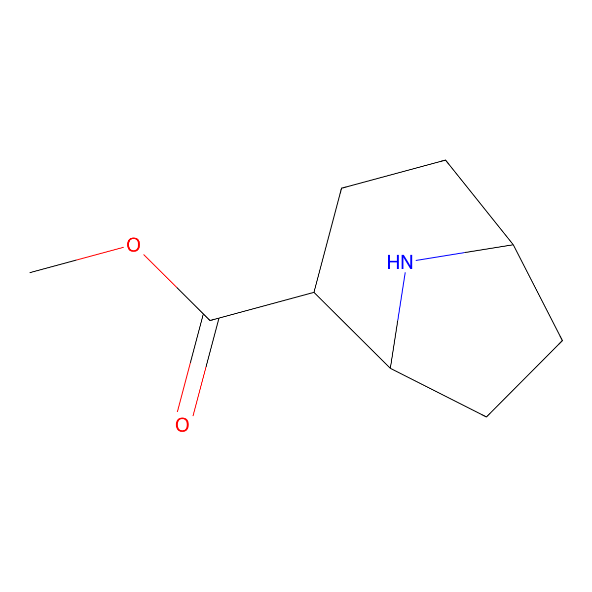 Methyl exo-8-Azabicyclo[3.2.1]octane-2-carboxylate molecular structure, CAS 1408075-58-0