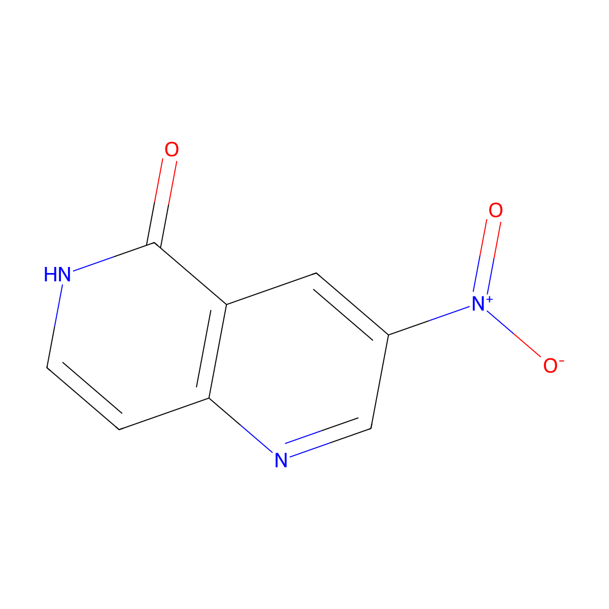 3-nitro-1,6-naphthyridin-5(6H)-one molecular structure, CAS 1408075-65-9