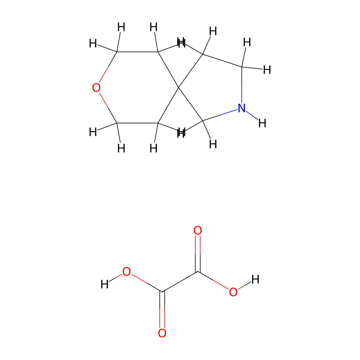 8-Oxa-2-azaspiro[4.5]decane oxalate molecular structure, CAS 1408075-68-2