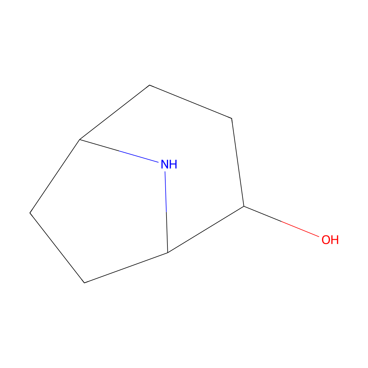 8-Azabicyclo(3.2.1)octan-2-ol molecular structure, CAS 1408075-80-8