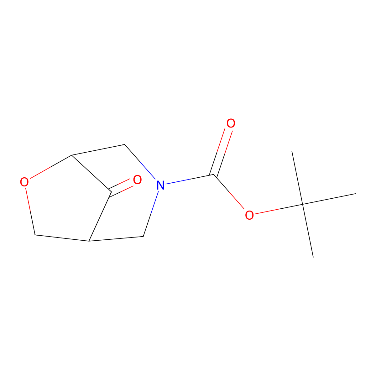 3-Boc-6-oxa-3-azabicyclo[3.2.1]octane-8-one molecular structure, CAS 1408076-29-8
