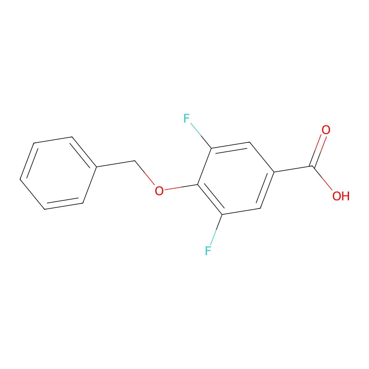 4-(benzyloxy)-3,5-difluorobenzoic Acid molecular structure, CAS 1408143-67-8