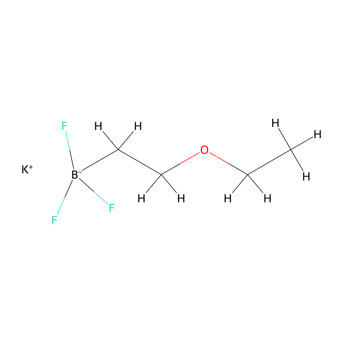 Potassium (2-ethoxyethyl)trifluoroborate molecular structure, CAS 1408168-71-7