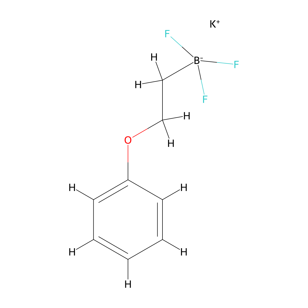 Potassium (2-phenyloxy)ethyltrifluoroborate molecular structure, CAS 1408168-74-0