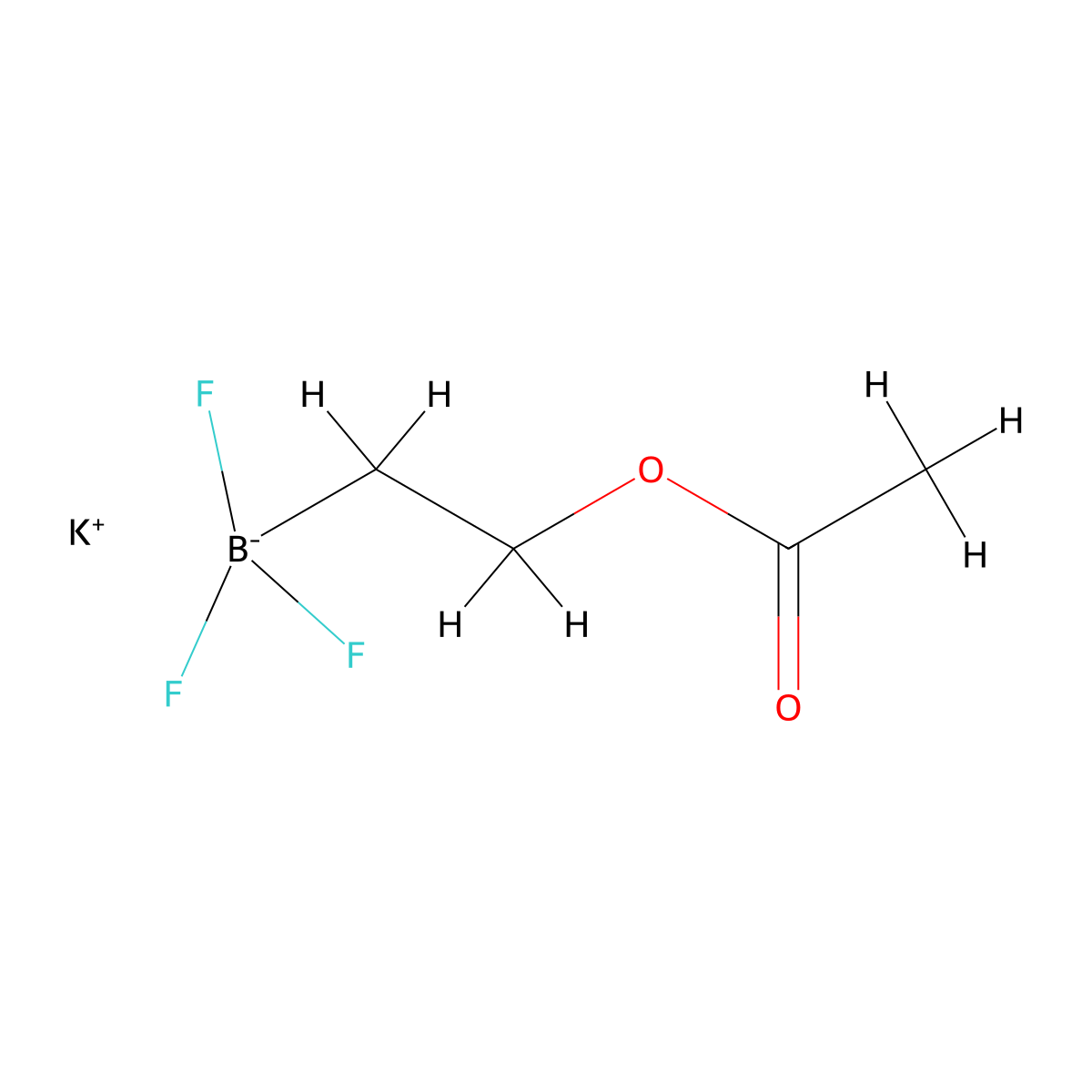 Potassium (2-(acetyloxy)ethyl)trifluoroboranuide molecular structure, CAS 1408168-77-3