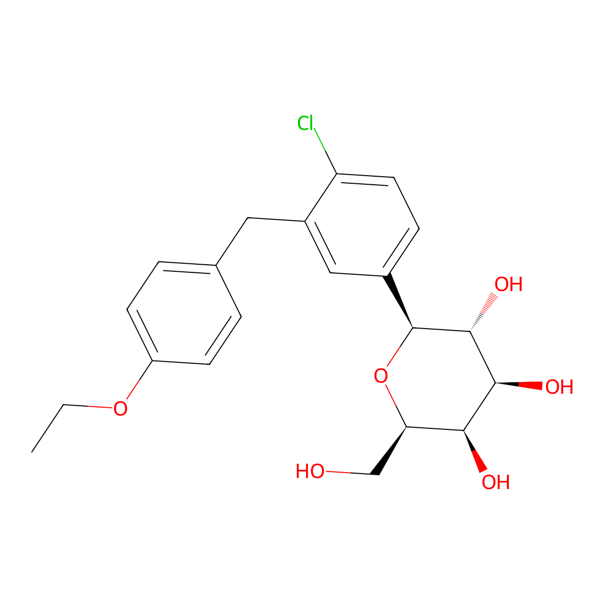 galacto-Dapagliflozin molecular structure, CAS 1408245-02-2