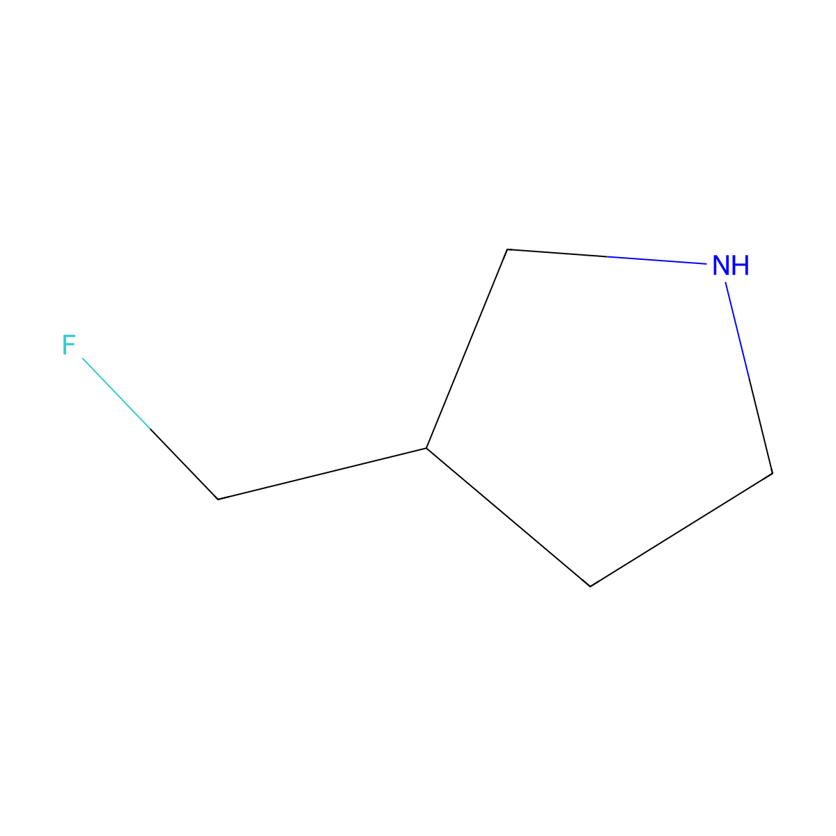 3-(Fluoromethyl)pyrrolidine molecular structure, CAS 1408246-04-7