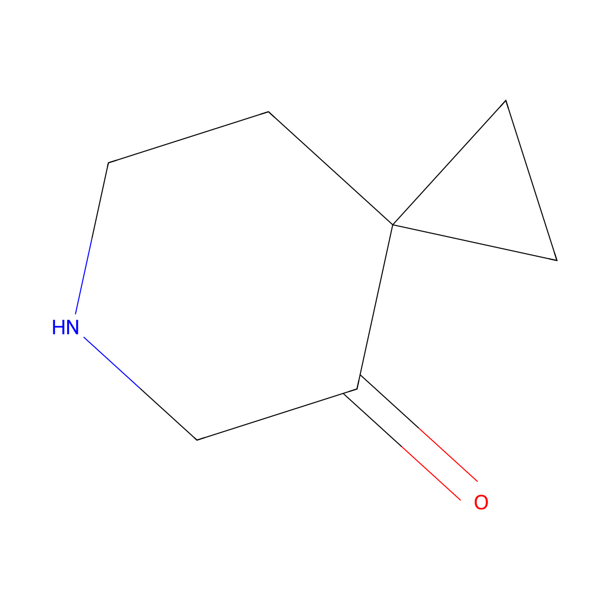 6-Azaspiro[2.5]octan-8-one molecular structure, CAS 1408278-17-0