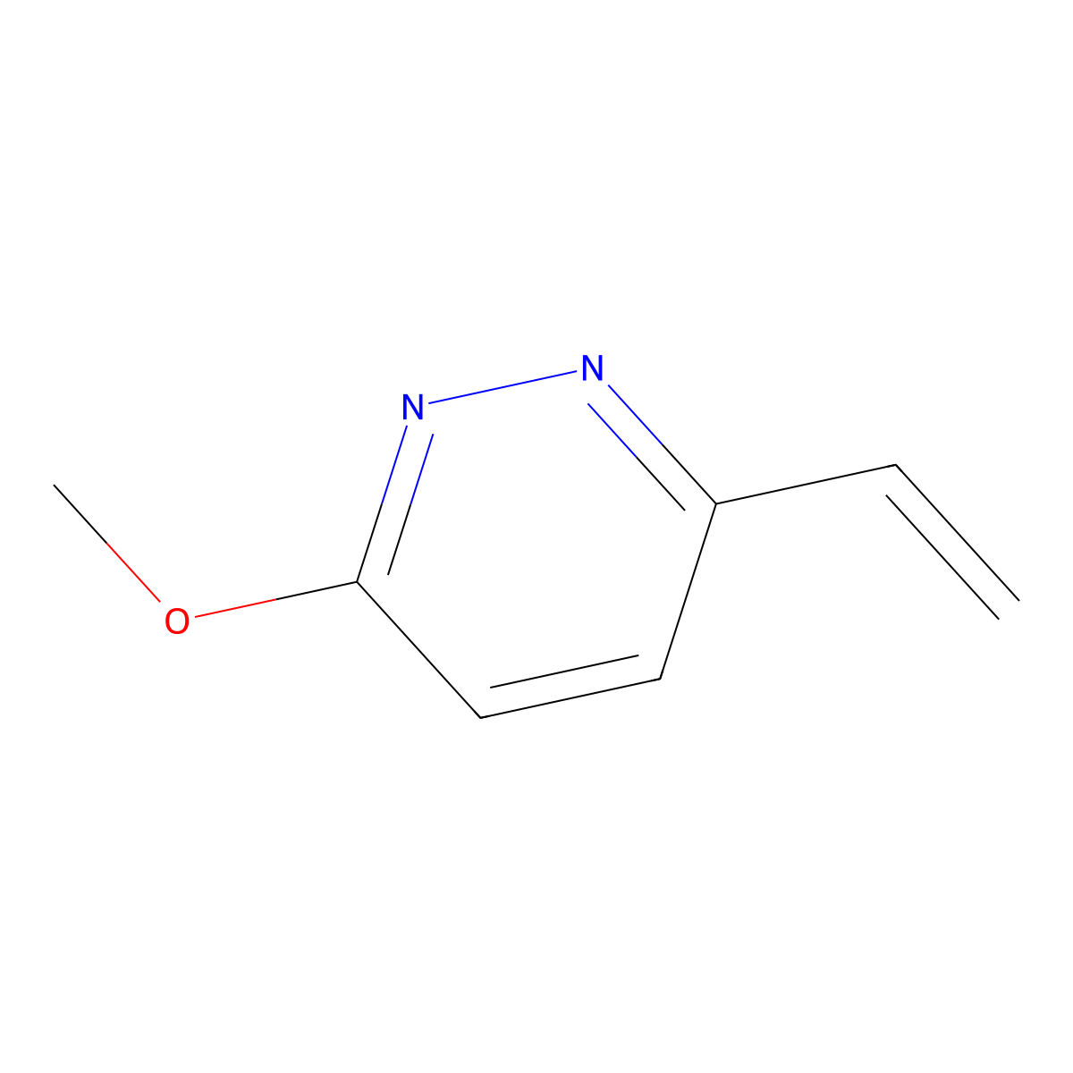 3-Methoxy-6-vinylpyridazine molecular structure, CAS 1408335-28-3
