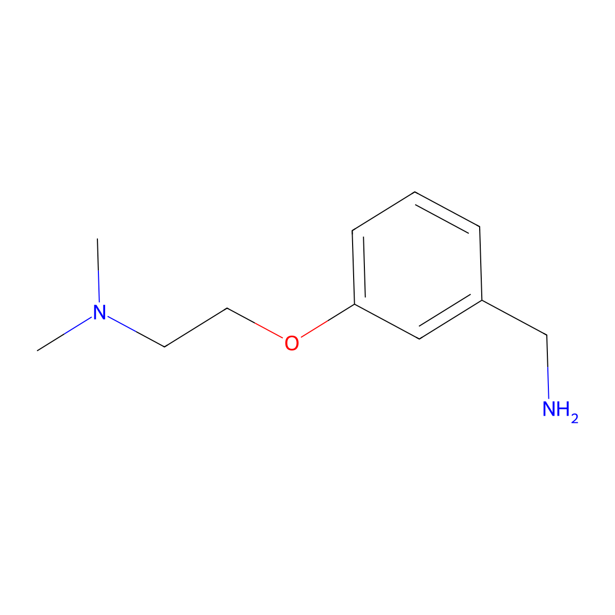 3-[2-(Dimethylamino)ethoxy]benzenemethanamine molecular structure, CAS 140836-70-0
