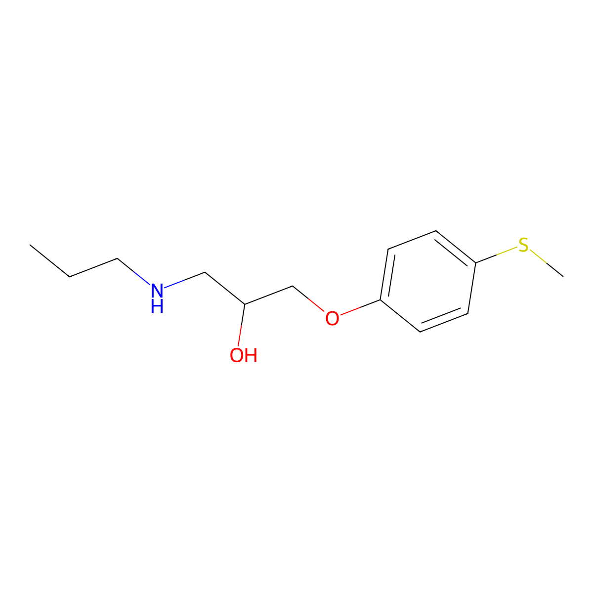 1-[4-(Methylsulfanyl)phenoxy]-3-(propylamino)propan-2-ol molecular structure, CAS 1408361-21-6