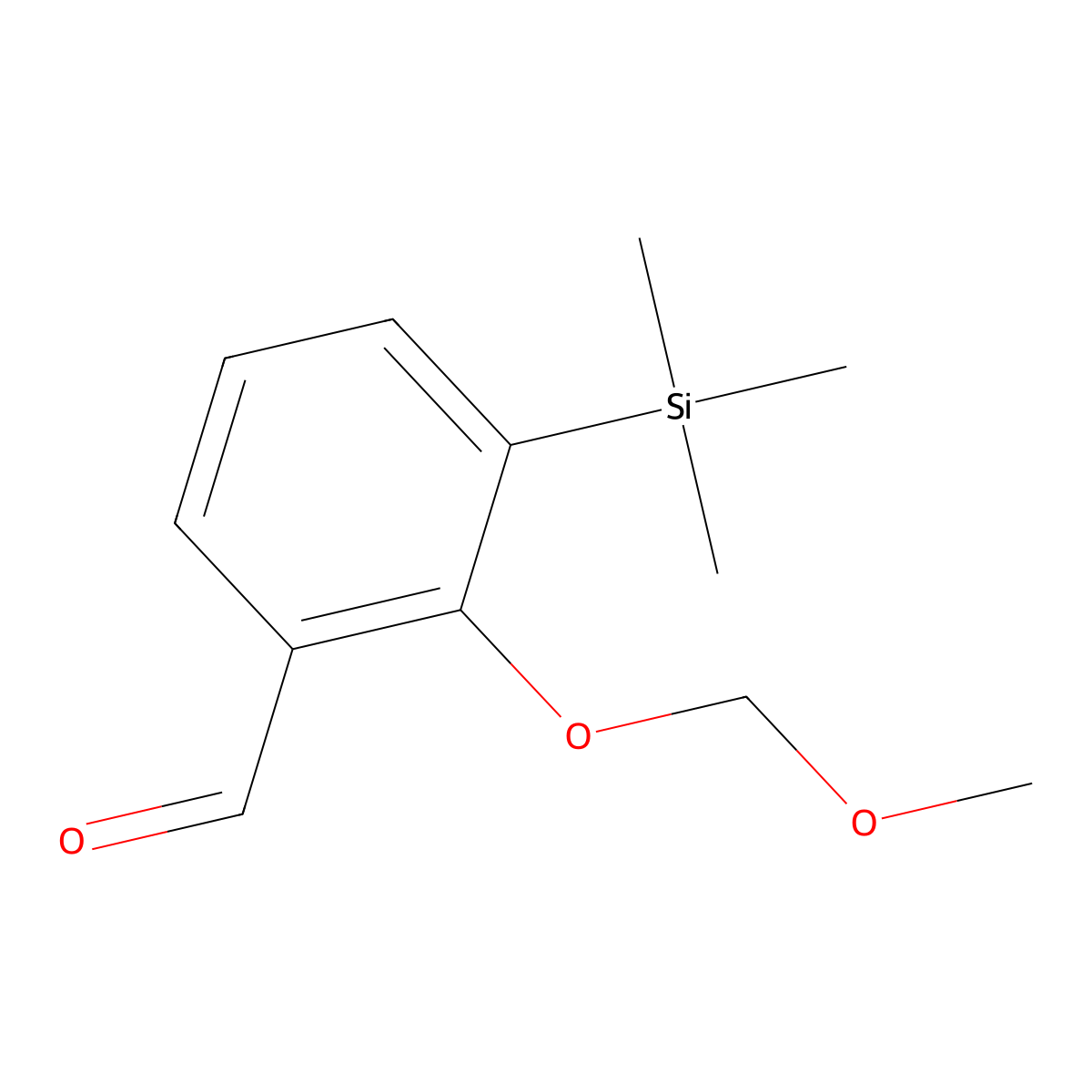 2-(Methoxymethoxy)-3-(trimethylsilyl)benzaldehyde molecular structure, CAS 140840-51-3