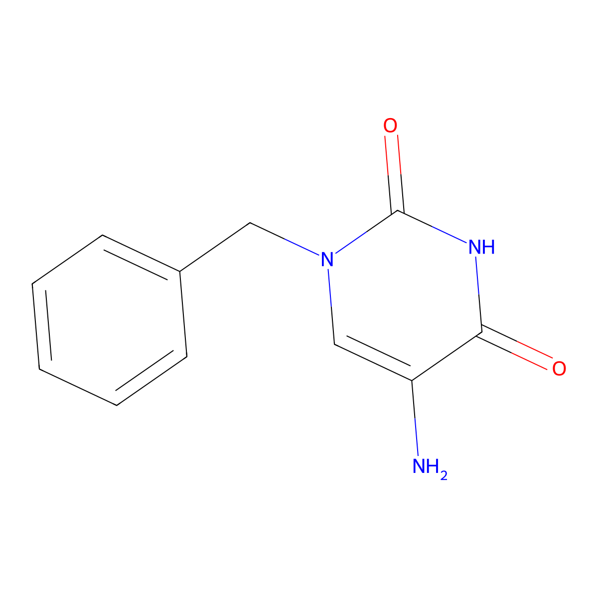 5-Amino-1-benzyl-1,2,3,4-tetrahydropyrimidine-2,4-dione molecular structure, CAS 1408430-95-4