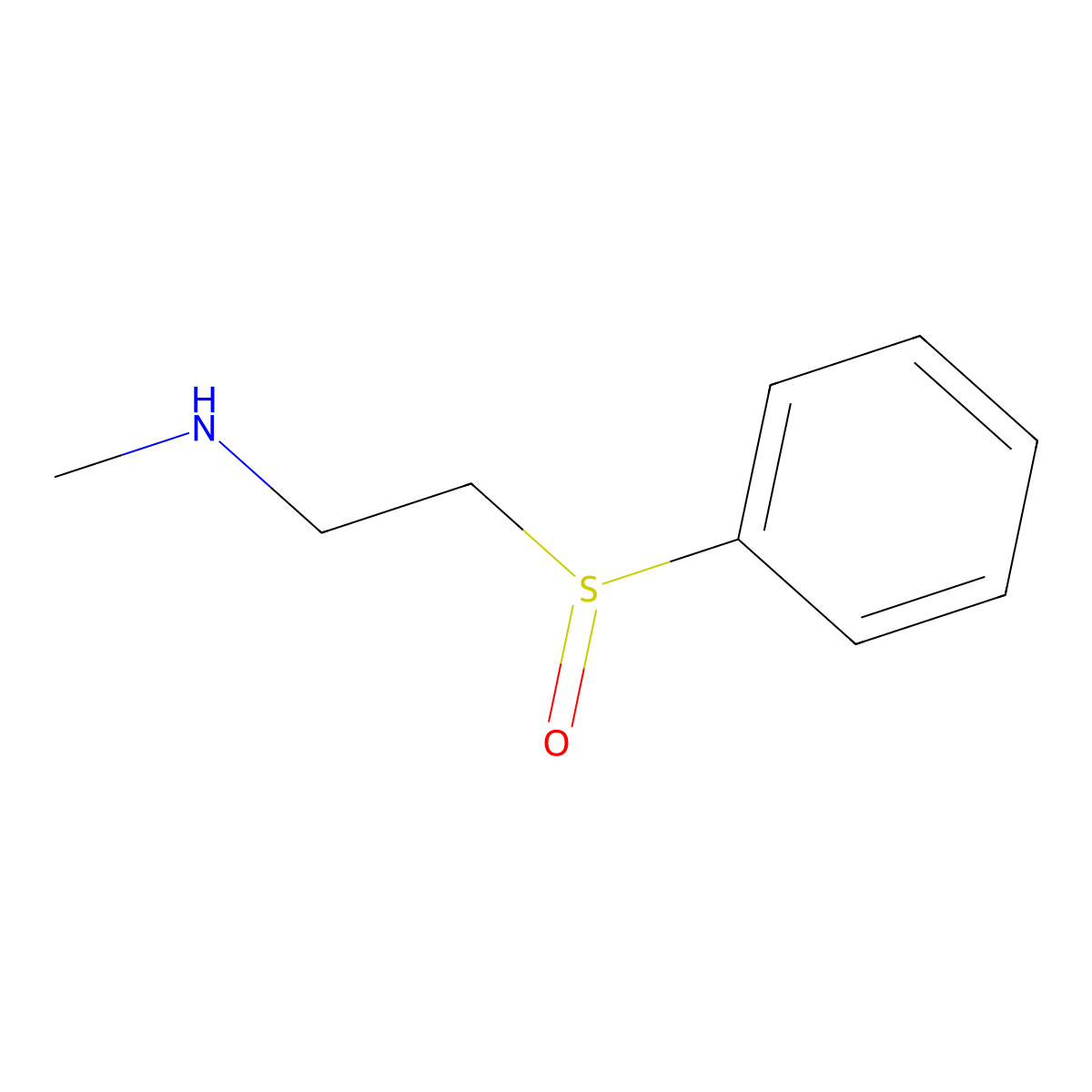 [2-(Benzenesulfinyl)ethyl](methyl)amine molecular structure, CAS 140848-63-1