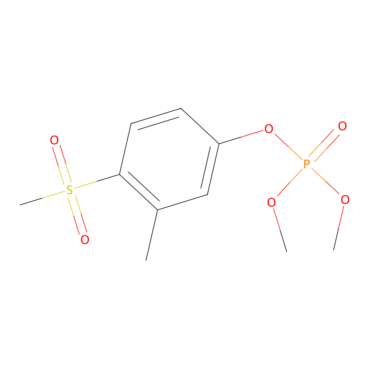 Fenoxon sulfone molecular structure, CAS 14086-35-2