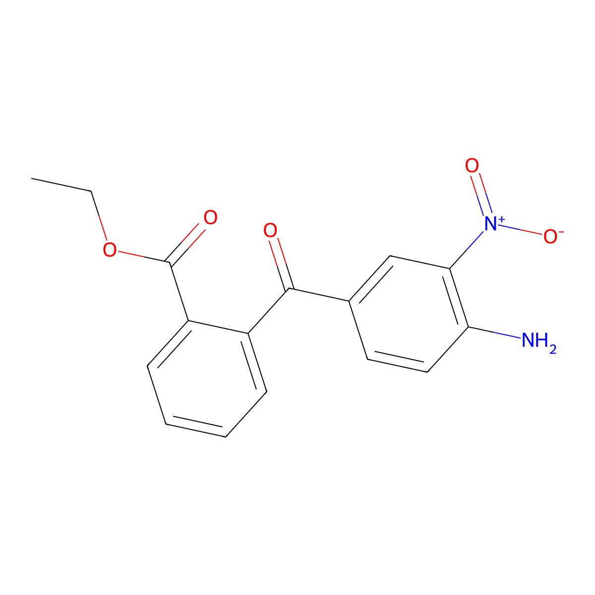 Ethyl 2-(4-amino-3-nitrobenzoyl)benzoate molecular structure, CAS 140861-48-9