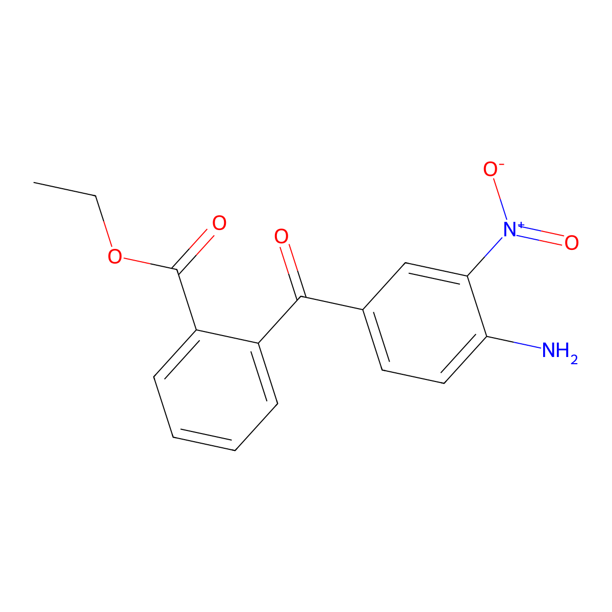 Ethyl 2-(4-amino-3-nitrobenzoyl)benzoate molecular structure, CAS 140861-48-9